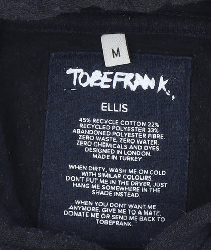 Mens UK Size M TOBEFRANK Blue Pullover Hoodie