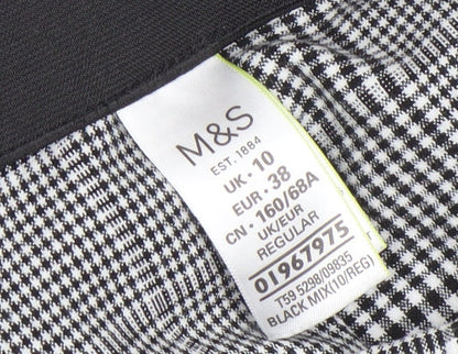 Womens UK Size 10 Marks and Spencer Regular Fit Business Casual Workwear Black T