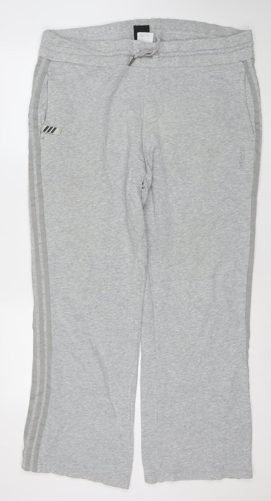 Mens UK Size L adidas Regular Fit Jogger Grey Trousers