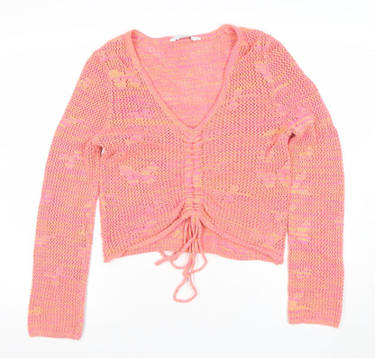 Womens UK Size M Michelle Keegan Pink Pullover Jumper