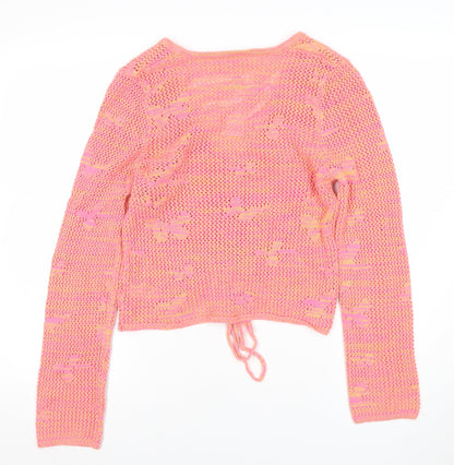 Womens UK Size M Michelle Keegan Pink Pullover Jumper