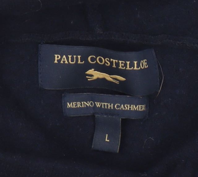 Boys UK Size L Paul Costelloe Blue Pullover Hoodie
