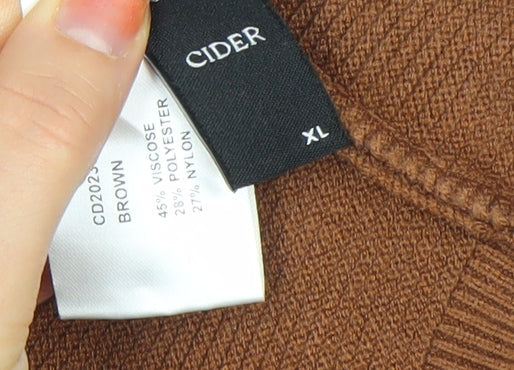 Womens UK Size XL Cider Brown Pullover Jumper