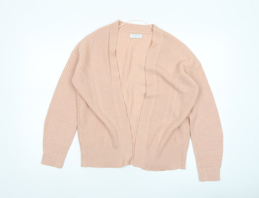 Womens UK Size M Papaya Beige Cardigan Jumper