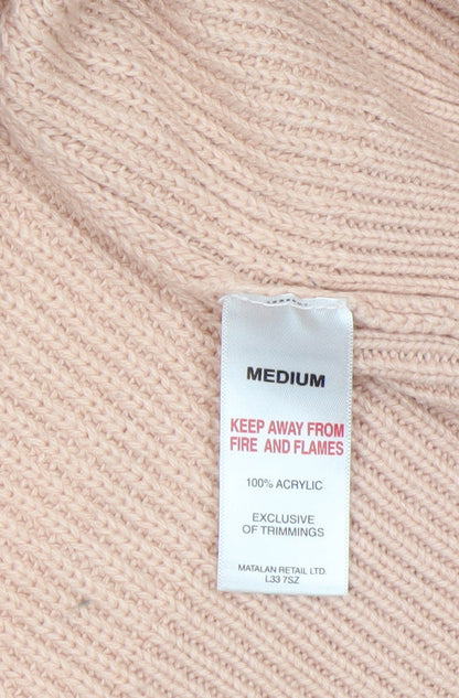 Womens UK Size M Papaya Beige Cardigan Jumper