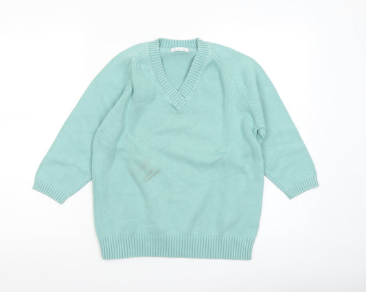 Womens UK Size 10-12 Berkertex Green Pullover Jumper