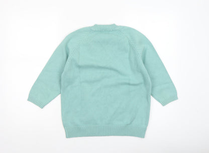 Womens UK Size 10-12 Berkertex Green Pullover Jumper