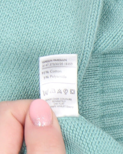 Womens UK Size 10-12 Berkertex Green Pullover Jumper