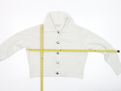 Womens UK Size L George Ivory Cardigan Jumper