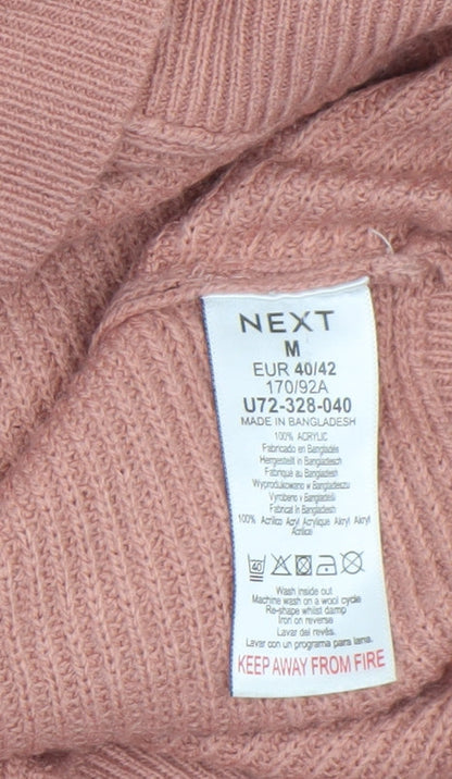 Womens UK Size 12 NEXT Pink Pullover Jumper