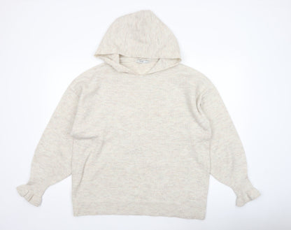 Womens UK Size L George Beige Pullover Jumper