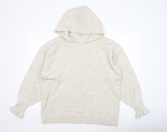 Womens UK Size L George Beige Pullover Jumper