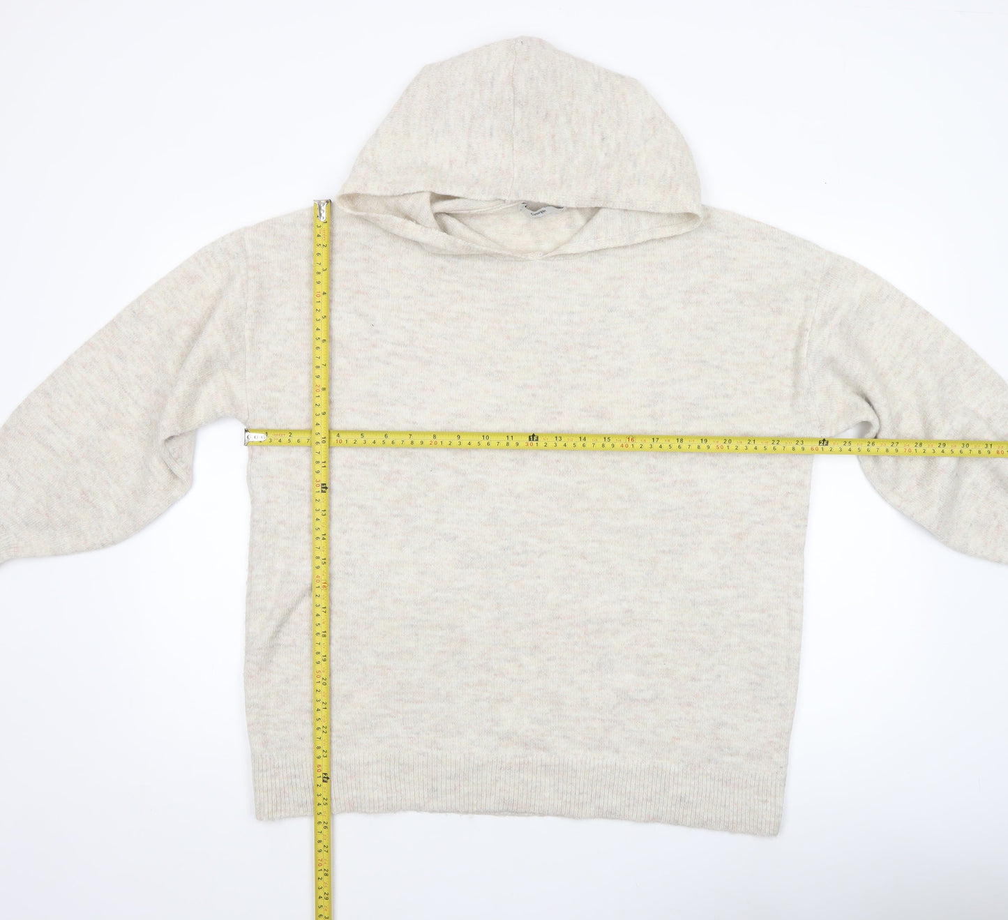 Womens UK Size L George Beige Pullover Jumper