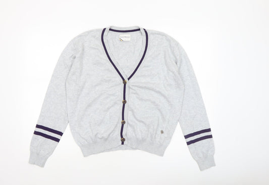 Womens UK Size 14 Rupert & Buckley Grey Cardigan Jumper