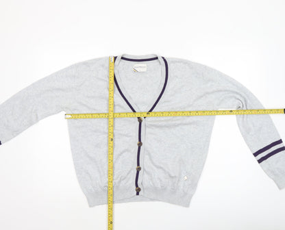 Womens UK Size 14 Rupert & Buckley Grey Cardigan Jumper
