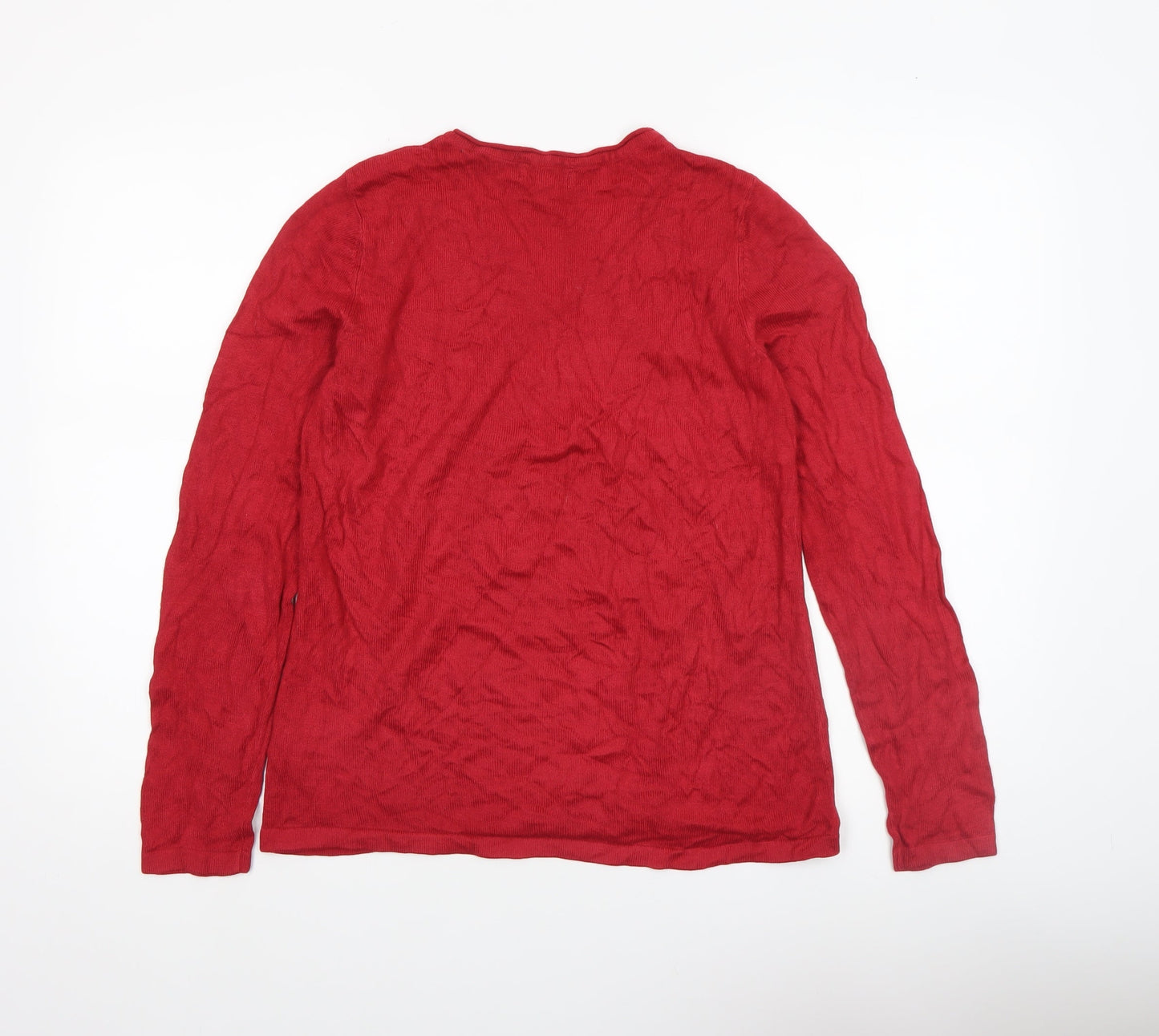 Womens UK Size S Croft & Barrow Red Pullover Jumper