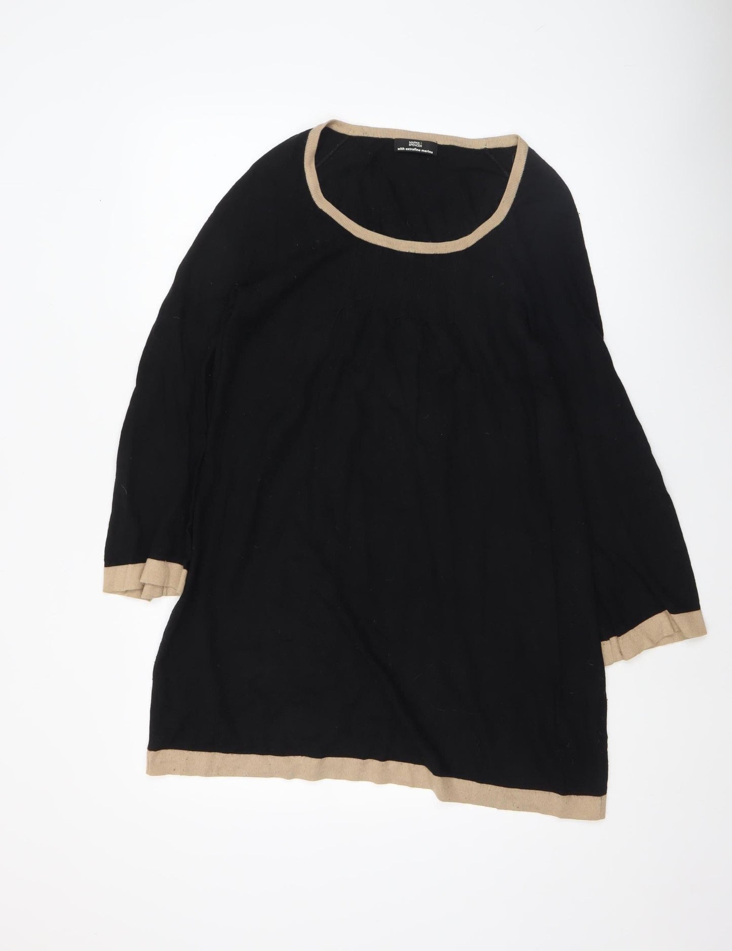 Womens UK Size 12 Marks and Spencer Black Pullover Jumper