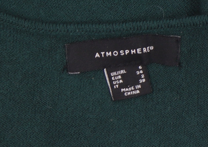 Womens UK Size 6 Atmosphere Green Pullover Jumper