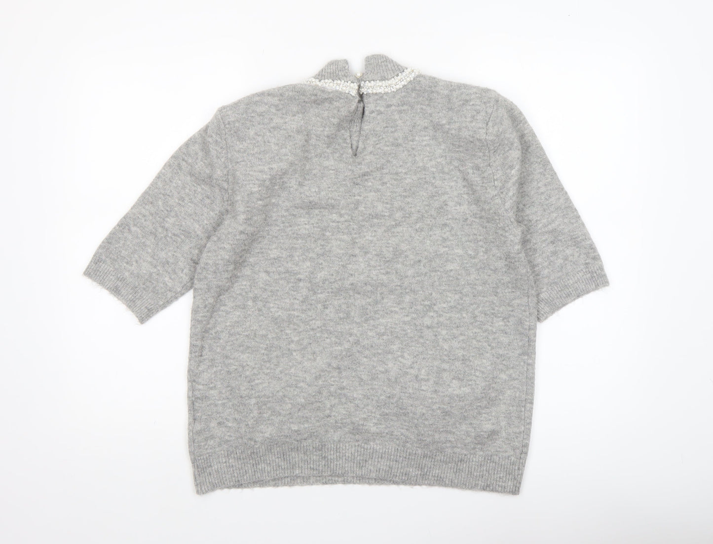 Womens UK Size L ICHI Grey Pullover Jumper