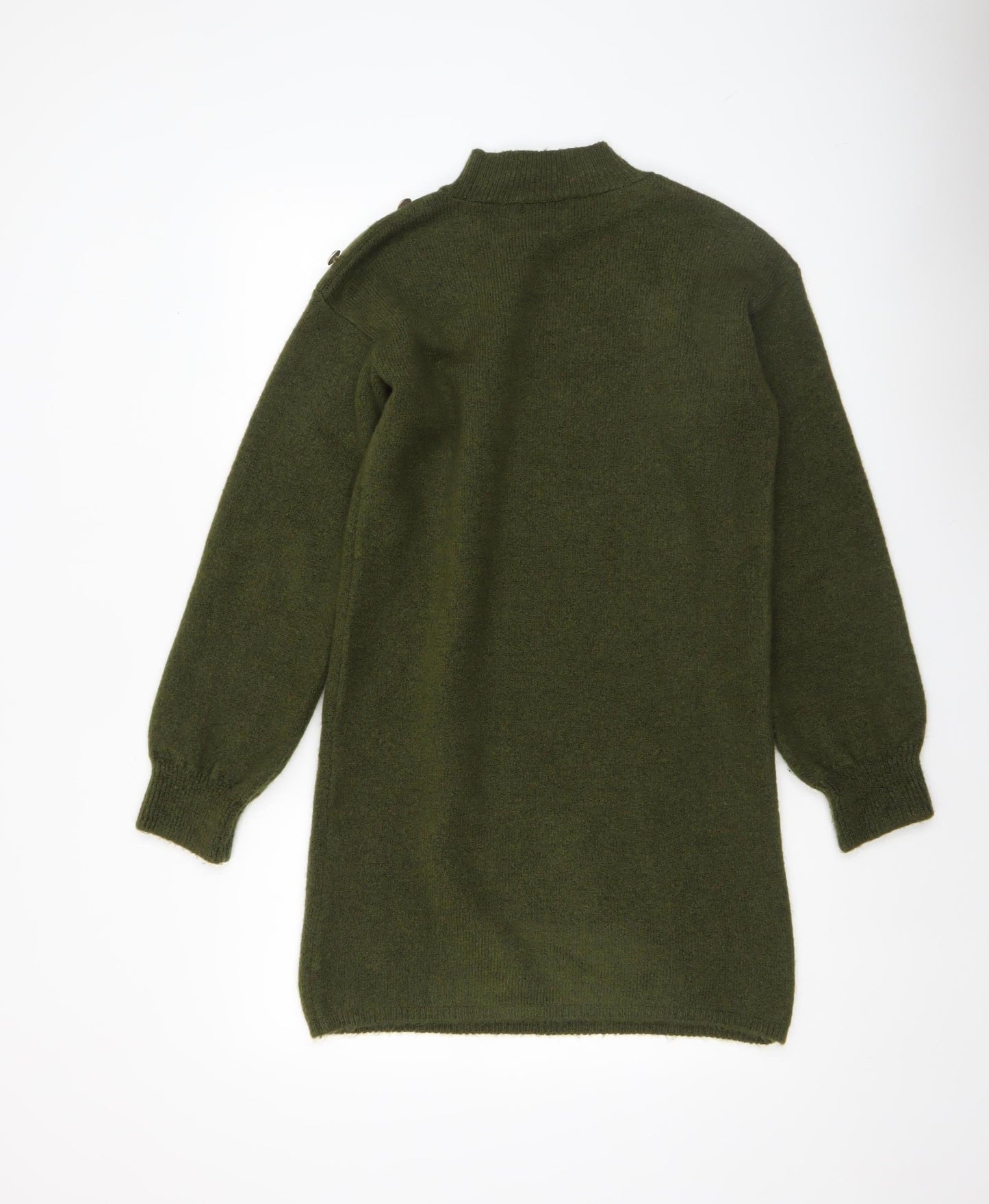 Womens UK Size S Papaya Green Tunic Jumper