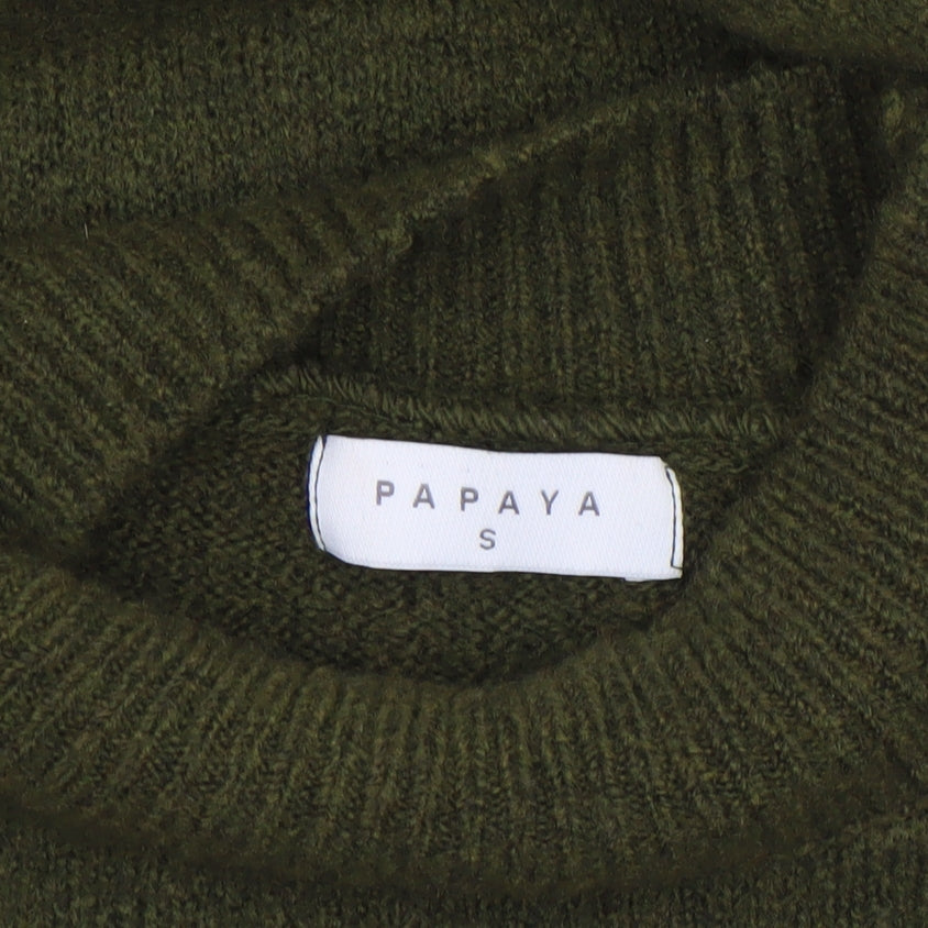 Womens UK Size S Papaya Green Tunic Jumper