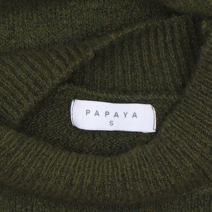 Womens UK Size S Papaya Green Tunic Jumper