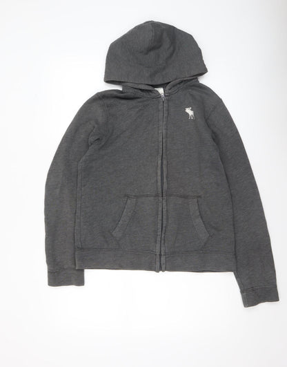 Boys UK Size XL abercrombie kids Grey Full Zip Hoodie