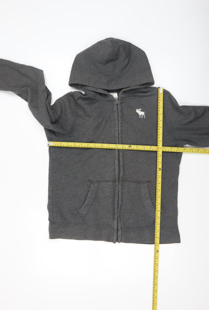 Boys UK Size XL abercrombie kids Grey Full Zip Hoodie