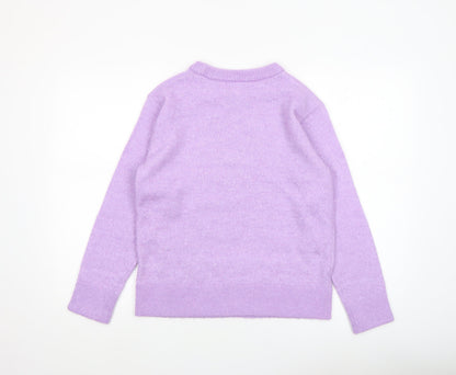 Womens UK Size XS Marks and Spencer Purple Pullover Jumper