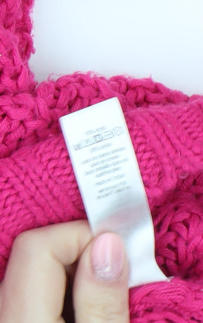 Womens UK Size L George Pink Pullover Jumper