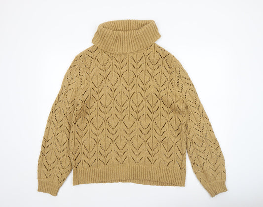 Womens UK Size 14 Dorothy Perkins Beige Pullover Jumper