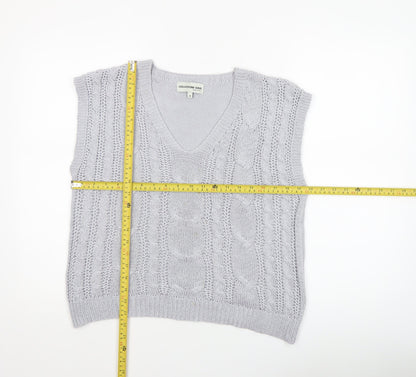 Womens UK Size M Collezione Gaia Grey Vest Jumper