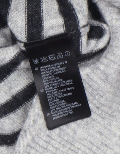 Womens UK Size 8 H&M Grey Pullover Jumper