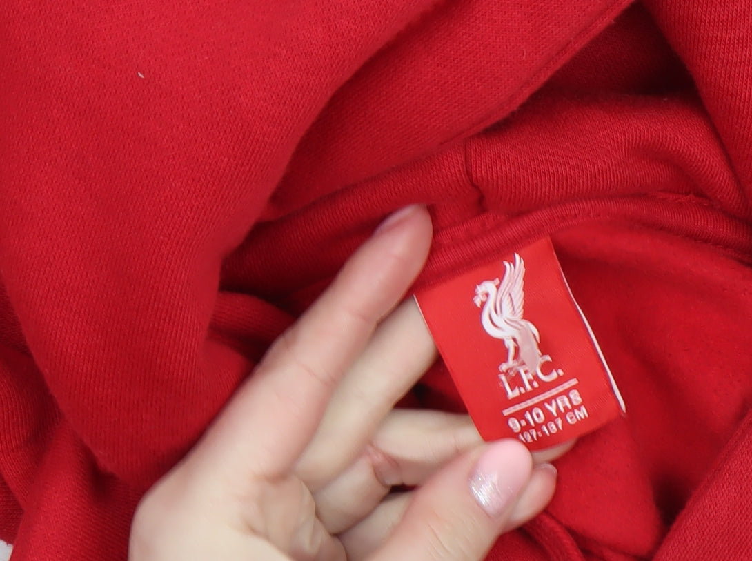 Boys UK Size 9-10 Years Liverpool FC Red Pullover Hoodie