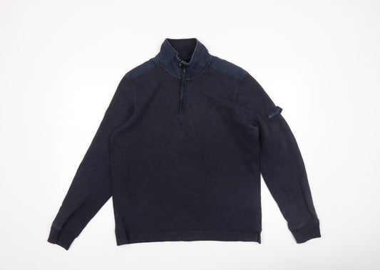 Mens UK Size M Ben Sherman Blue Pullover Sweatshirt