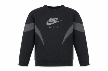 Nike Boys Black Air Logo Pullover Sweatshirt Size 146cm
