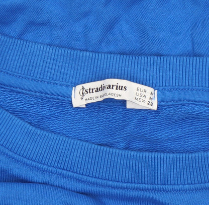 Womens UK Size 12 Stradivarius Blue Pullover Sweatshirt