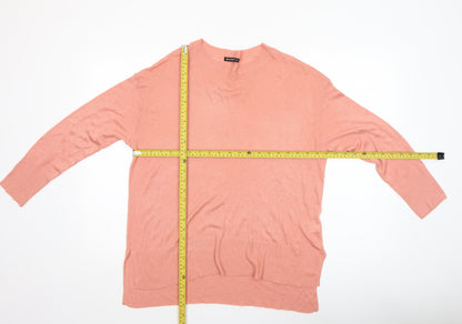 Womens UK Size S Encuentro Pink Pullover Jumper
