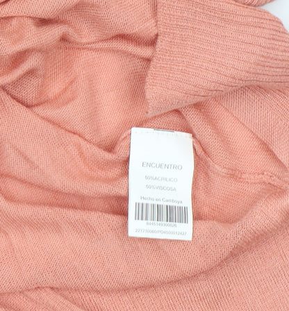Womens UK Size S Encuentro Pink Pullover Jumper