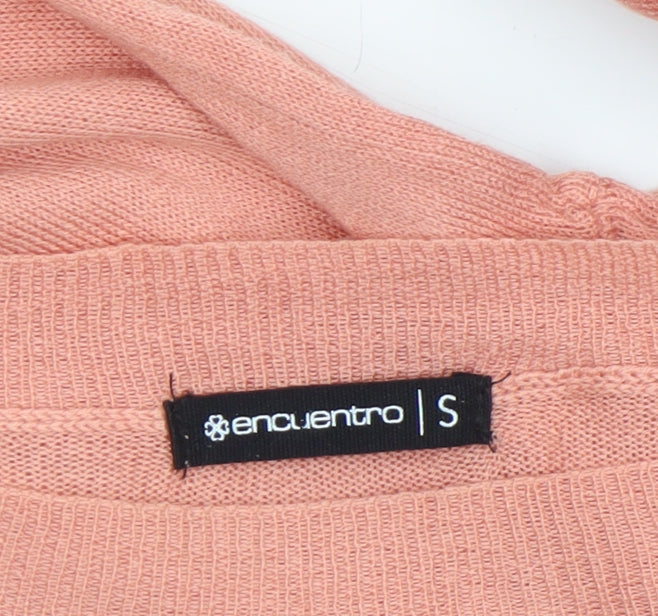 Womens UK Size S Encuentro Pink Pullover Jumper