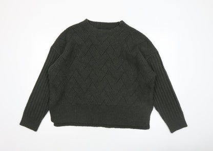 Womens UK Size L Marks and Spencer Green Pullover Jumper