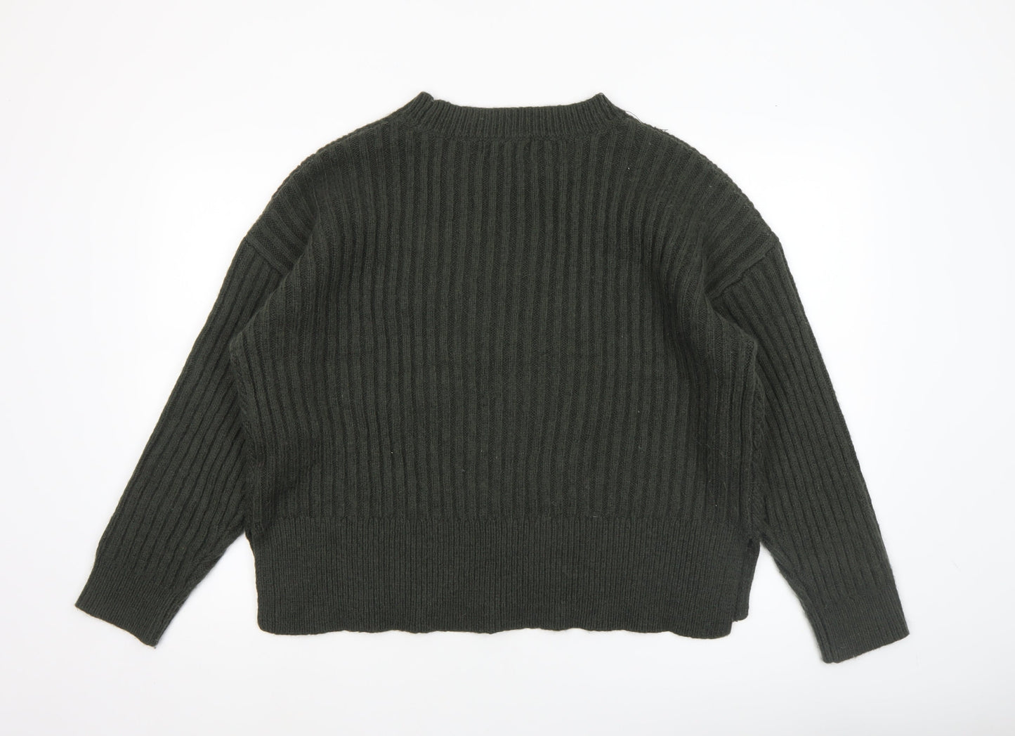 Womens UK Size L Marks and Spencer Green Pullover Jumper