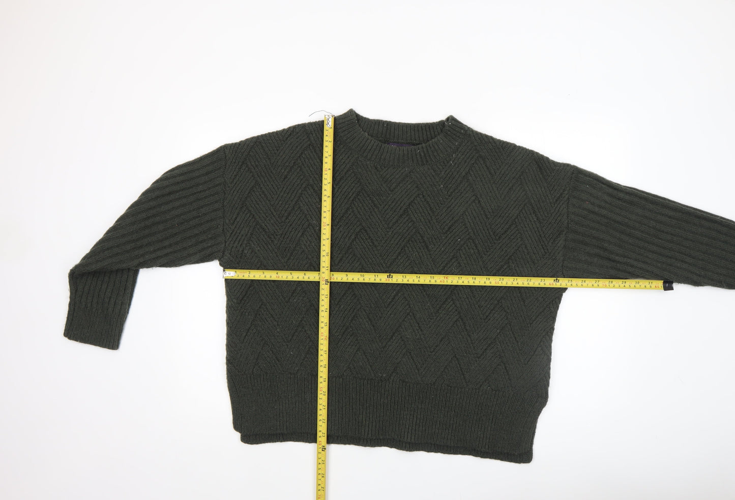 Womens UK Size L Marks and Spencer Green Pullover Jumper