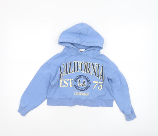 Girls UK Size 2-3 Years Zara Blue Pullover Hoodie