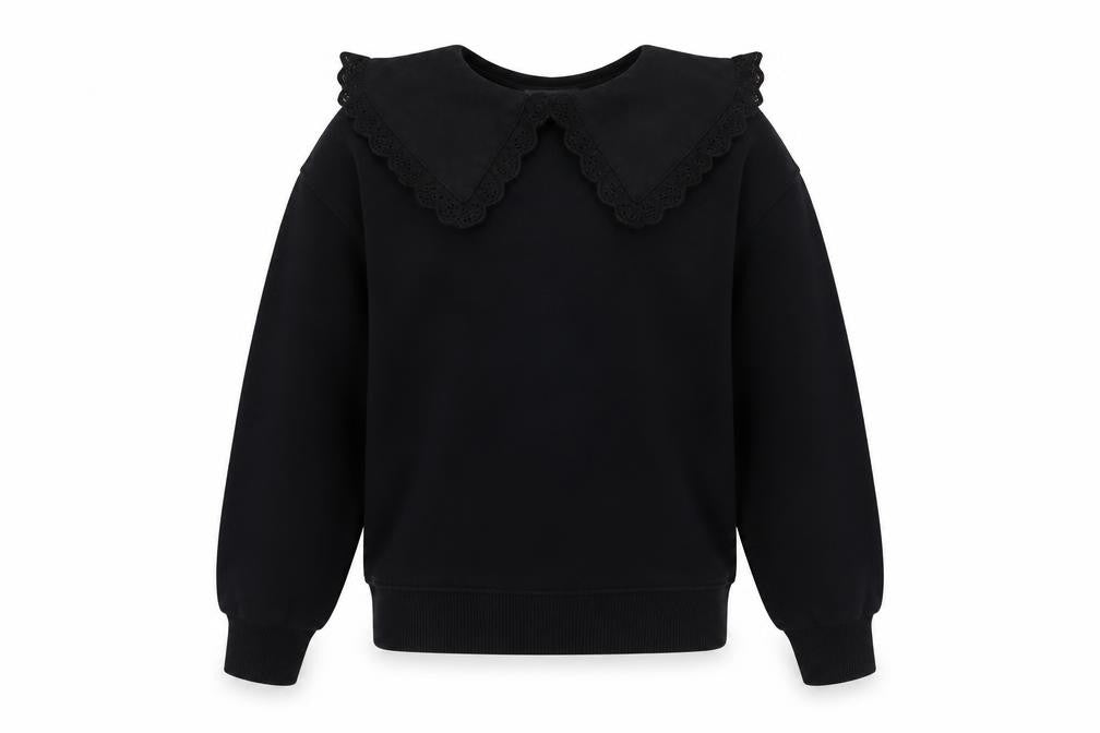 Girls UK Size 10 Years Zara Black Pullover Blouse