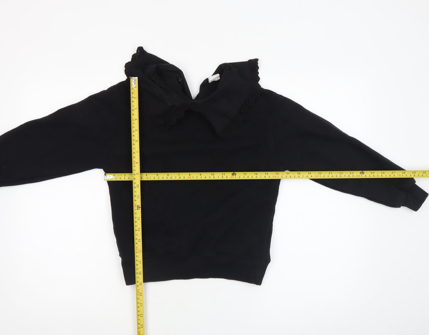 Girls UK Size 10 Years Zara Black Pullover Blouse