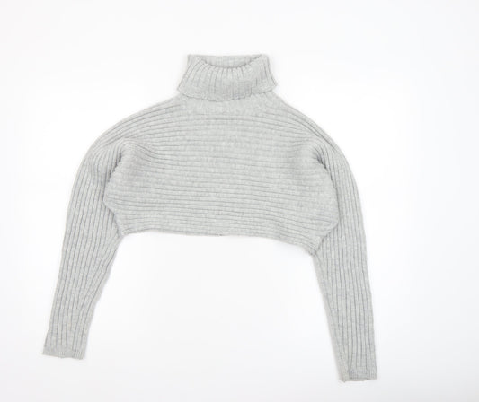 Womens UK Size M New Look Grey Pullover Jumper