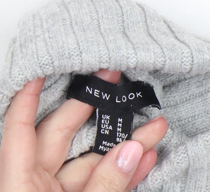 Womens UK Size M New Look Grey Pullover Jumper