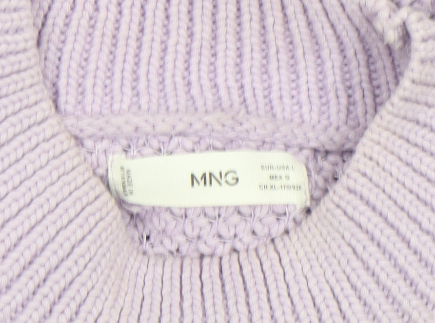 Womens UK Size 14 MNG Purple Pullover Jumper