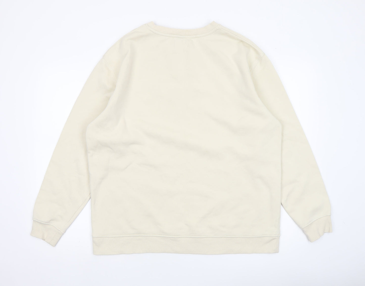 Mens UK Size L Nobody's Child Beige Pullover Sweatshirt